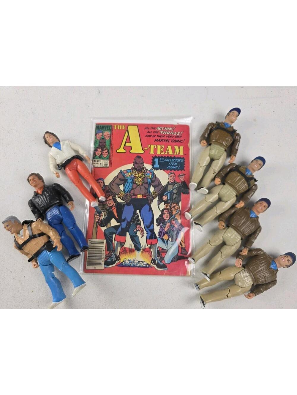 VTG A-Team 1983 Action Figure Mixed Lot  ~ AMY MURDOCK PECK, Comic Book #1 First